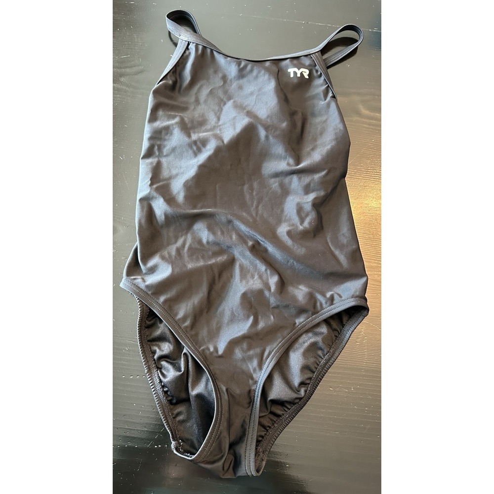 *Speedo‎ Women's  Pro Back Swimsuit Size 6/32 Black Competitive Swim